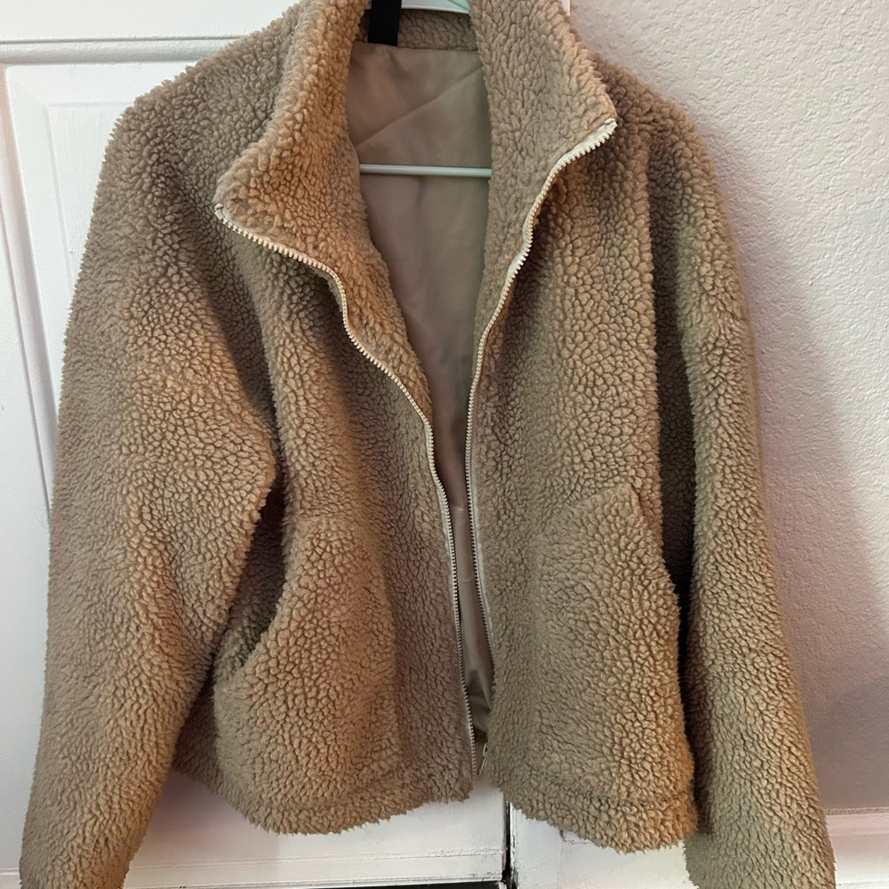Warm Tan Teddy Jacket